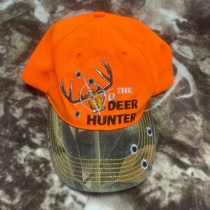 Funny Beer Hunter Orange and Green Cap RealTree camo